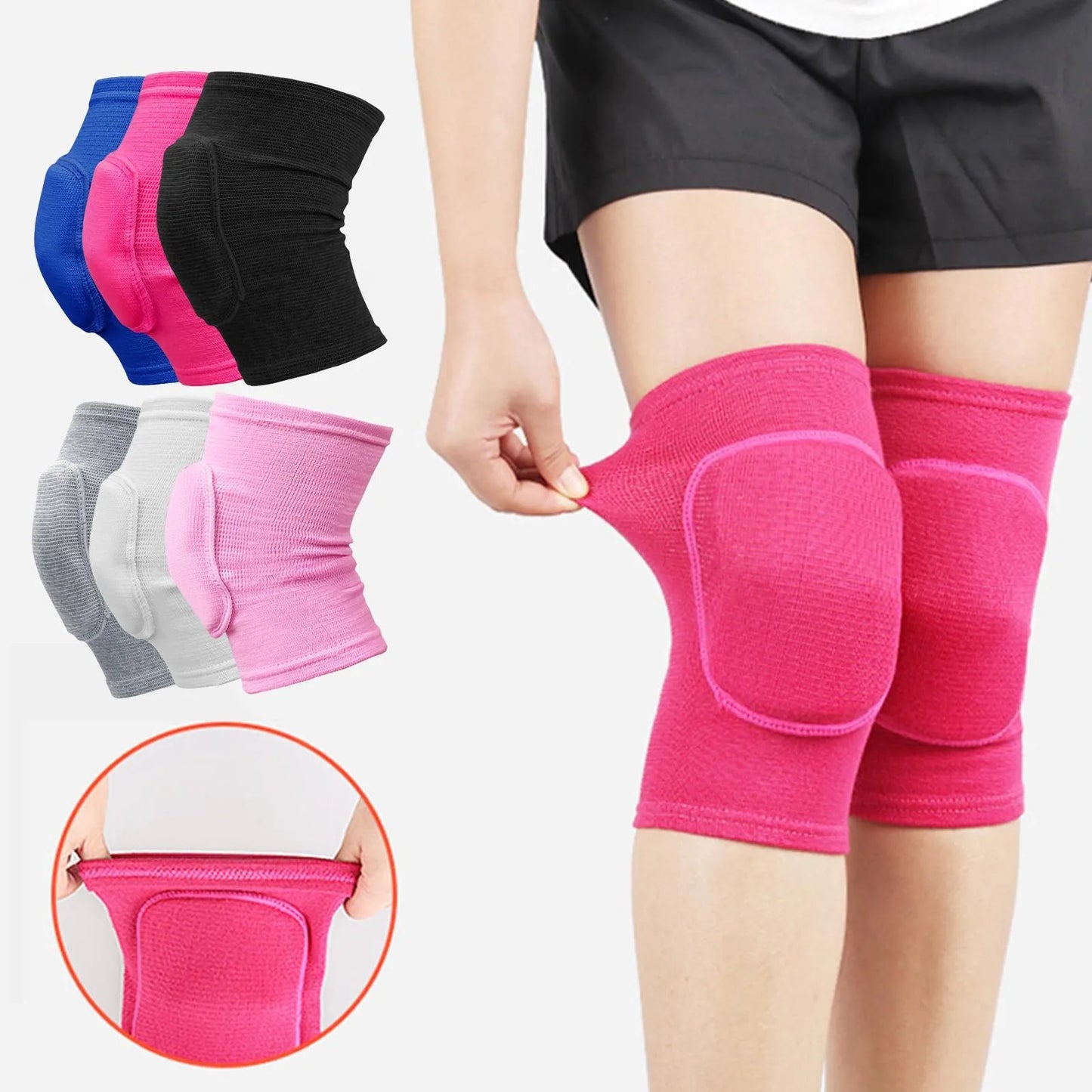 2pcs Sports Compression Knee Pads Elastic Knee Protector